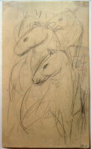 Wieża Niebieskich Koni autorstwa Franz Marc