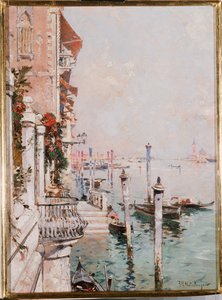 Canal Grande, Wenecja autorstwa Franz Richard Unterberger