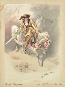 Dragoni na białych koniach autorstwa Franz Sager