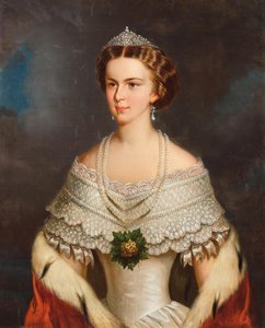 Portret Elżbiety Bawarskiej, 1854.