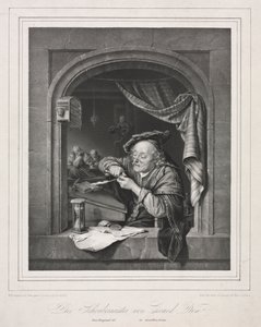 Mistrz pisania starego nauczyciela, 1836.