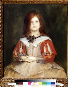 Portret Gabrielli Lenbach (córki malarza). Obraz Franza von Lenbacha (1836-1904) autorstwa Franz Seraph von Lenbach