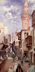 Arabska scena uliczna autorstwa Franz Wilhelm Odelmark