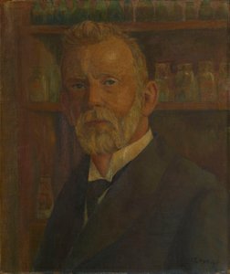 Portret Paula Ehrlicha 1854-1915 , c. 1920. autorstwa Franz Wilhelm Voigt