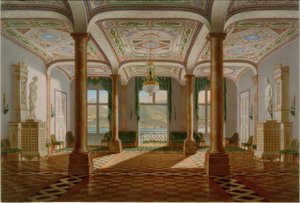 Salon Zamku Tegernsee autorstwa Franz Xaver Nachtmann