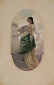 Epigram, studium, 1890 (ołówek, wc)