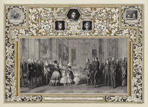Jej Wysokość Królowa odbiera króla Ludwika Filipa w zamku Windsor, 8 października 1844 r. autorstwa Franz Xaver Winterhalter