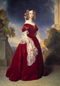 Portret en pied de Louise Marie Therese Charlotte Isabelle d