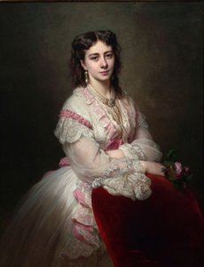 Portret hrabiny Marii Branickiej 1843-1918, geb. Księżniczka Sapieha, 1865 autorstwa Franz Xaver Winterhalter