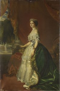 Portret Eugenii de Montijo 1826-1920, cesarzowej Francji, 1853 autorstwa Franz Xaver Winterhalter