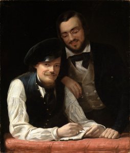 Autoportret artysty z bratem autorstwa Franz Xaver Winterhalter