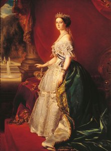 Cesarzowa Eugenia, ok.1852 (olej na płótnie) autorstwa Franz Xaver Winterhalter