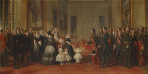 Przyjęcie Ludwika Filipa, króla Francji, na zamku Windsor, 8 października 1844 r. autorstwa Franz Xaver Winterhalter