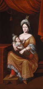 Kösem Sultan i jej syn, przyszły sułtan Murad IV lub sułtan Ibrahim, 2. ćw. XVII w. autorstwa Franz and Gemminger Herrmann