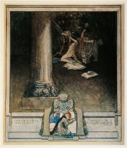 Austria, Wiedeń, Ilustracja Boskiej Komedii Dantego Alighieri (Piekło, Pieśń XVIII) autorstwa Franza von Bayrosa autorstwa Franz von (1866 1924) Bayros