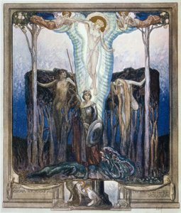 Ilustracja z „Boskiej komedii” Dantego, Raj, pieśń VII