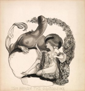 Ilustracja erotyczna, ok. 1912.