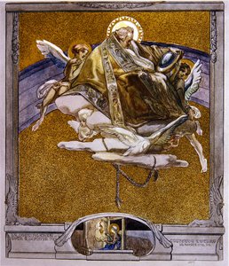 Ilustracja z Boskiej komedii Dantego, Paradiso, Canto XVII, 1921 (wc na papierze) autorstwa Franz von Bayros