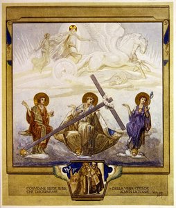 Ilustracja z Boskiej komedii Dantego, Czyściec, Canto XVI: 95, 1921 (wc na papierze) autorstwa Franz von Bayros