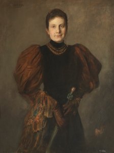 Infantka María de la Paz de Borbón, córka Izabeli II autorstwa Franz von Lenbach