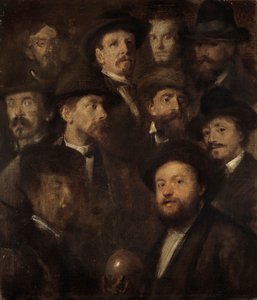 Towarzystwo Keglowe – Dziesięć portretów artystów autorstwa Franz von Lenbach