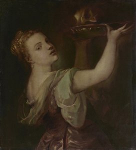 Kopiuj po Tycjanie: Lavinia jako Salome autorstwa Franz von Lenbach