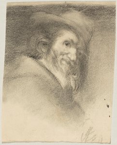 Szkic według Vásqueza; głowa Menipposa; oryginał: Madryt, Prado autorstwa Franz von Lenbach