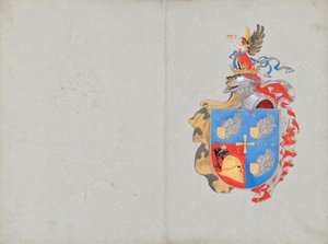 Projekt herbu rodzinnego autorstwa Franz von Matsch