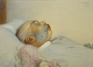 Cesarz Franciszek Józef I na łożu śmierci