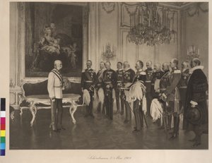 Wizyta niemieckiego księcia federacji 8 maja 1908 r. w zamku Schoenbrunn autorstwa Franz von Matsch