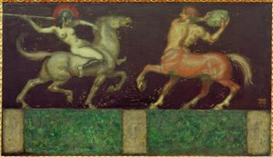 Amazonka i Centaur autorstwa Franz von Stuck