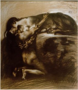 Pocałunek Sfinksa autorstwa Franz von Stuck