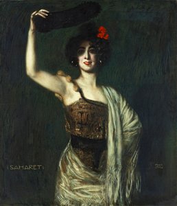 Tancerka Saharet autorstwa Franz von Stuck