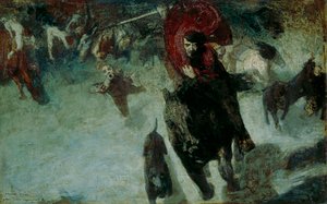 Dziki polowanie autorstwa Franz von Stuck