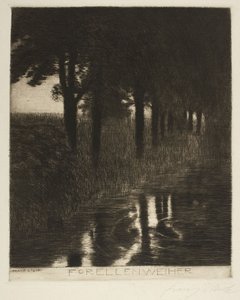 Staw pstrągowy autorstwa Franz von Stuck