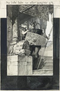 Zygfryd i Kriemhilda autorstwa Franz von Stuck