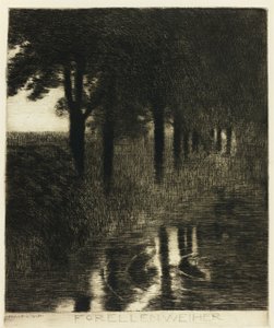Basen pstrągowy autorstwa Franz von Stuck