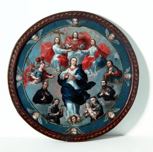 Tarcza zakonnicy (olej na miedzi)