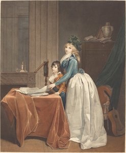 The Optical Viewer, ok. 1793 r. (wytrawianie i mycie) autorstwa Fréderic Cazenave