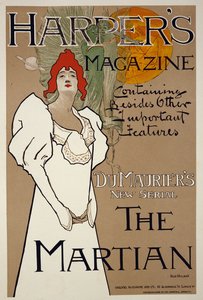 Ilustracja na okładce magazynu Harpers przedstawiająca Marsjanina DuMauriera, 1898 autorstwa Fred Hyland