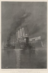Świąteczny prezent dla Imperium, HMS Good Hope, statek wojenny wniesiony do marynarki przez Cape Colony, w Portsmouth, 25 grudnia