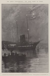 Rekonwalescencja króla, scena nocna w Cowes