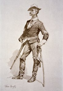 Sierżant kawalerii amerykańskiej, według rysunku z 1890 r. (rycina)
