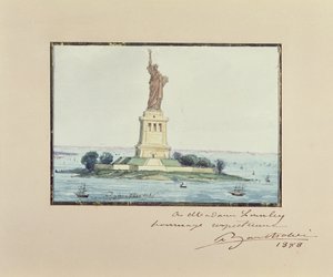 Statua Wolności, Bedloe Island, Nowy Jork, 1888 autorstwa Frederic Auguste Bartholdi
