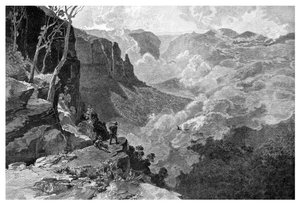 Govetts Leap, Góry Błękitne, Nowa Południowa Walia, Australia, 1886.