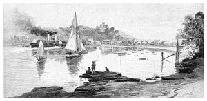 Męska plaża, Sydney, Nowa Południowa Walia, Australia, 1886.