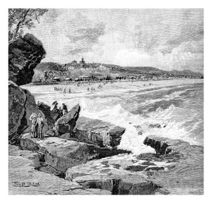 Ocean Beach, Sydney, Nowa Południowa Walia, Australia, 1886.