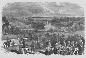 Widok z rezydencji Belmont, Fairmount Park, 1883