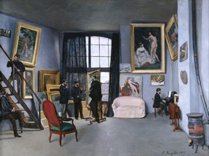 Studio Bazillea autorstwa Jean Frederic Bazille