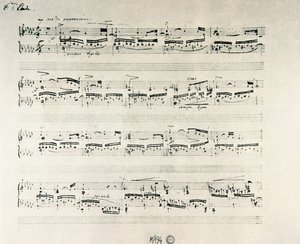 Partytura „Etiud na fortepian opus 10” polskiego kompozytora Fryderyka Chopina (1810-1849) autorstwa Frederic Chopin
